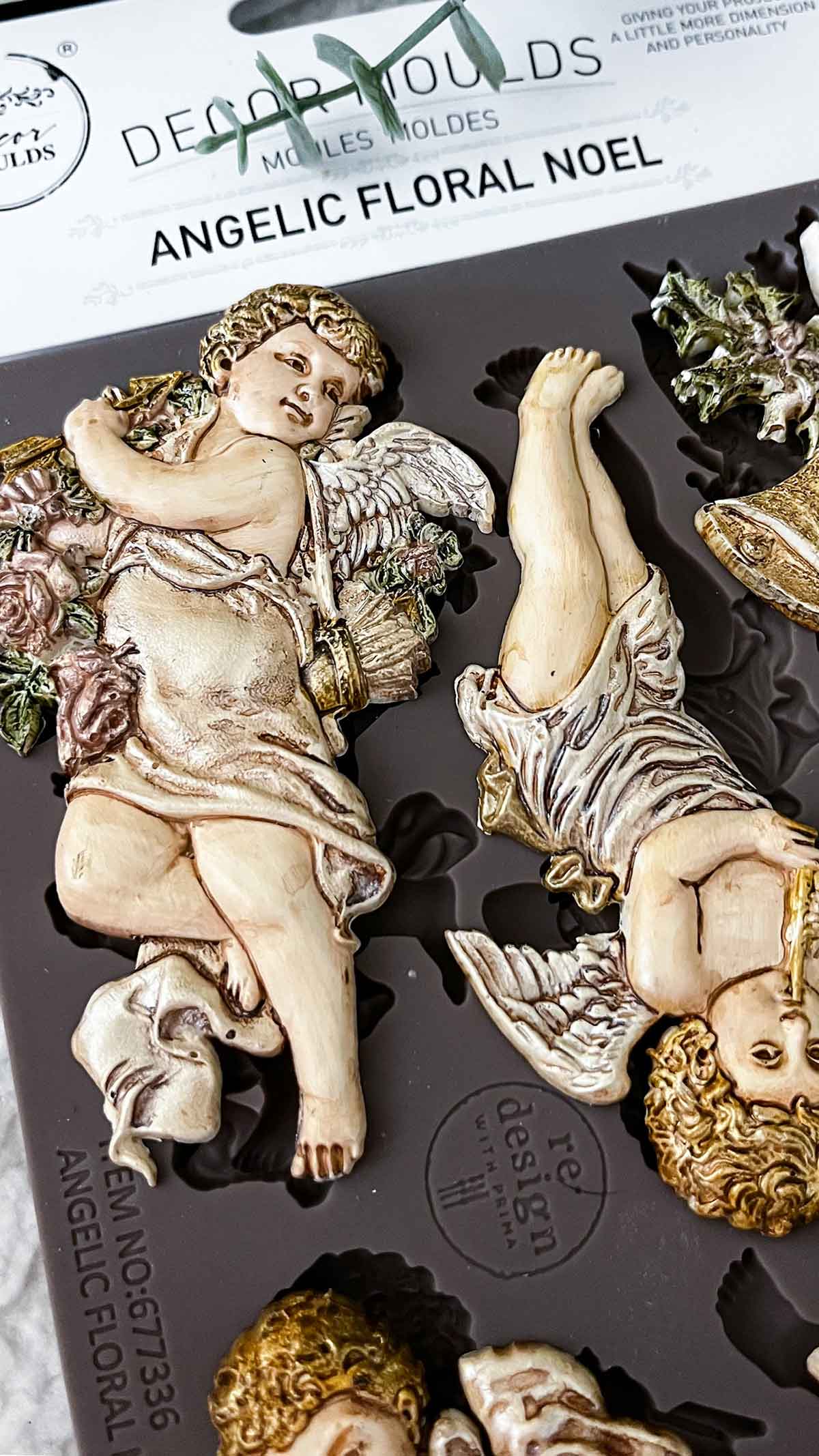 Decor Moulds® - Angelic Floral Noel - 1 pc, 5