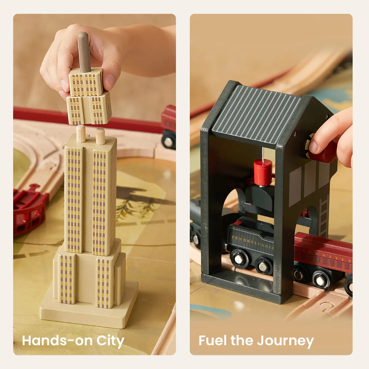 Tiny Land® 1920 Railway Adventure Train Table by Tiny Land INC, product image 8