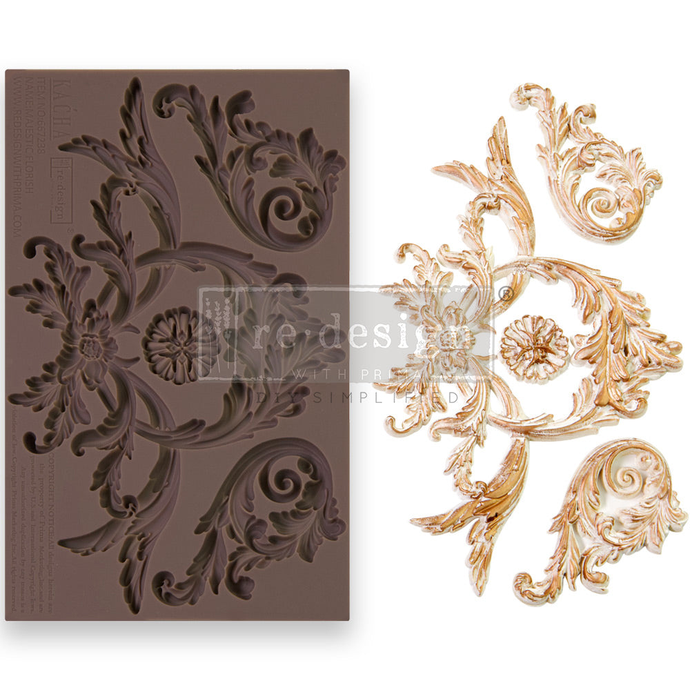 Decor Moulds® Kacha - Majestic Flourish - 1 pc, 5