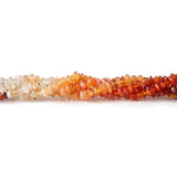 3mm Mexican Fire Opal Faceted Chip Beads, 14.5 inch