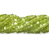 3mm Peridot Faceted Heishi Beads, 14 inch