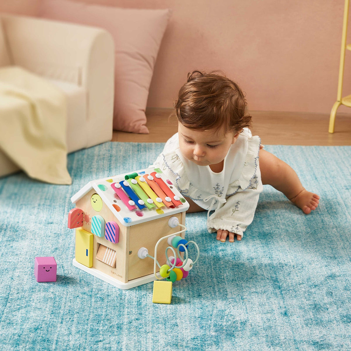 Brain & Hands Playset — Montessori Box (4–6 Months) + Activity Cube by Tiny Land INC, product image 11