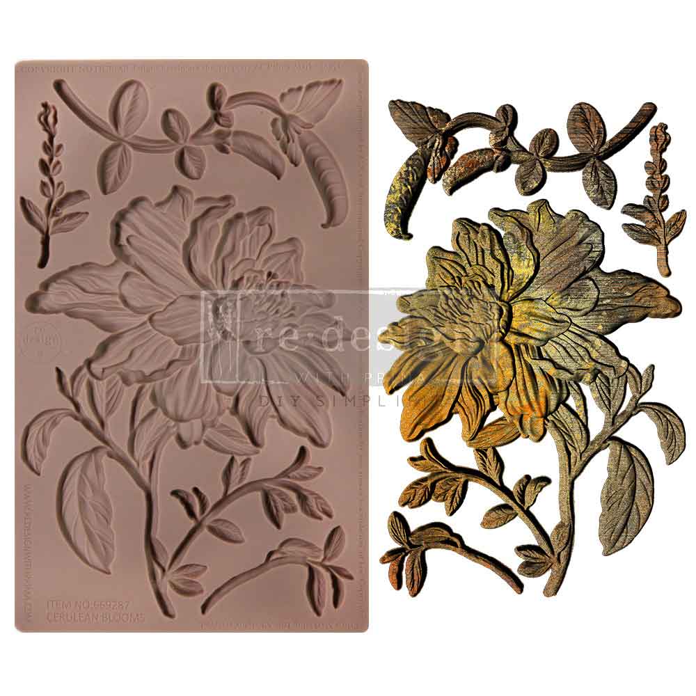 Decor Moulds® - Cerulean Blooms - 1 pc, 5
