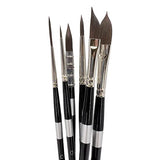 Trekell Onyx Short Handle Top Sellers Brush Set