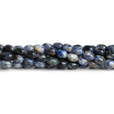 9x8mm Sodalite Rice Beads 15 inch 45 beads