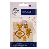 Spring Abstract Collection Mould - 1 pc, 3.5"x4.5"x8mm