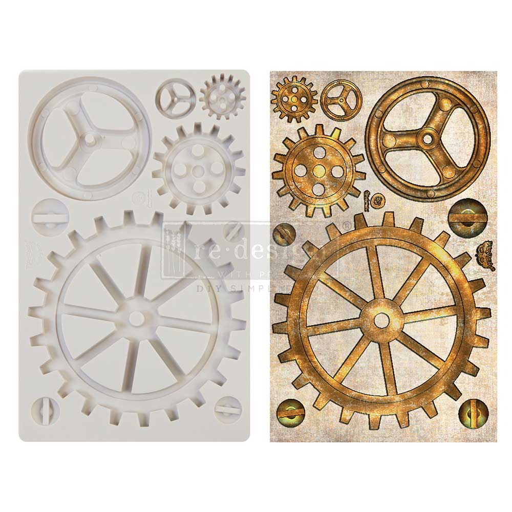 Finnabair - Moulds - Large Gears - 1 pc, 5x8 in Copyright #VA0002330246