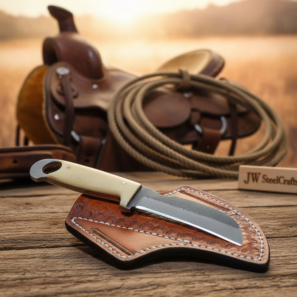 Ivory Sunburst Bull Cutter Knife 8