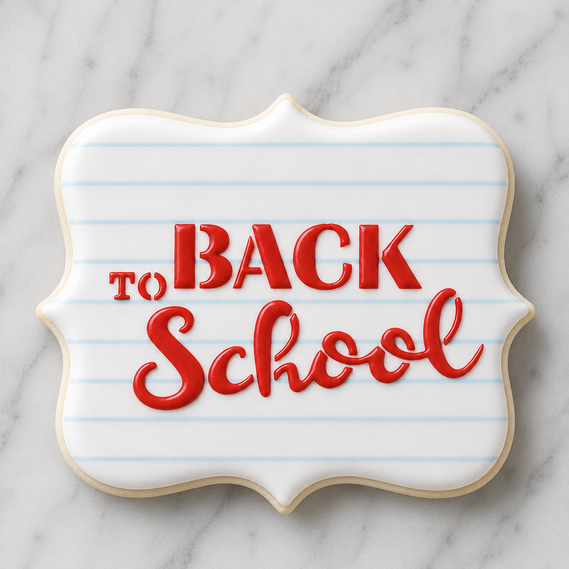 Back to School Cookie Stencil