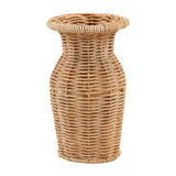 Resin Wicker Basket Weave Vase | 3 Styles by Rust & Cinder, product image 5