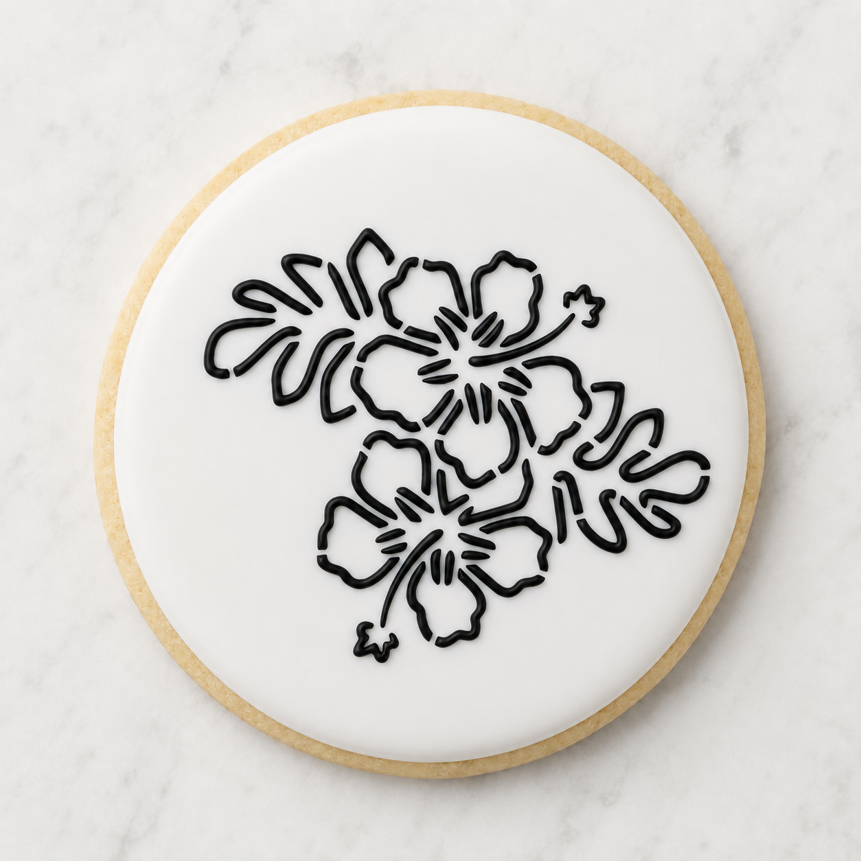 Tropical Flowers PYO Cookie Stencil