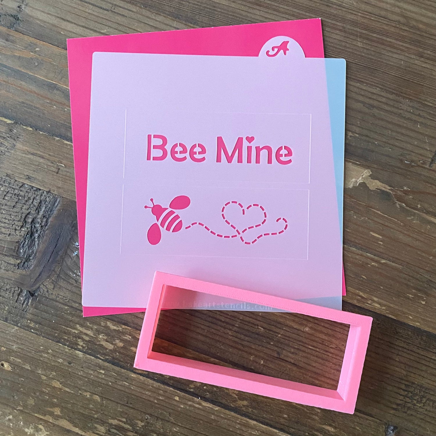 Bee Mine Stack Stick Cookie Stencil