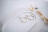 Clay Earrings | Simple Circle Dangles | All Things Neutral Collection