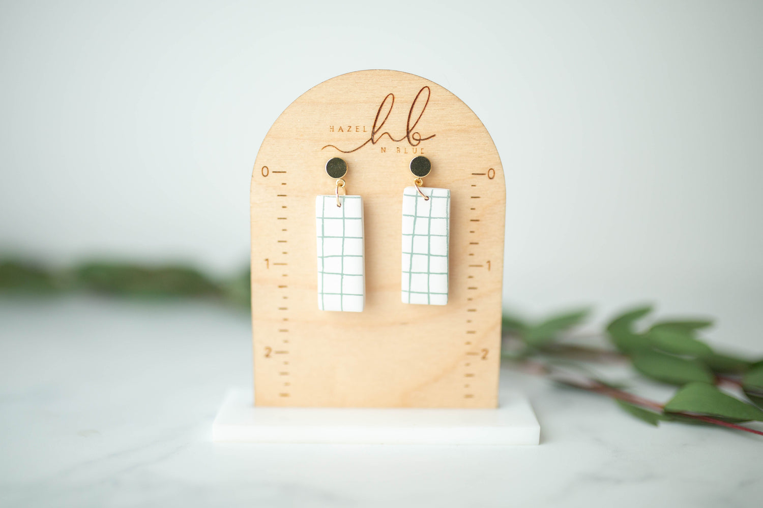 Clay Earrings | Lined Dangles | Earth+Sky Collection