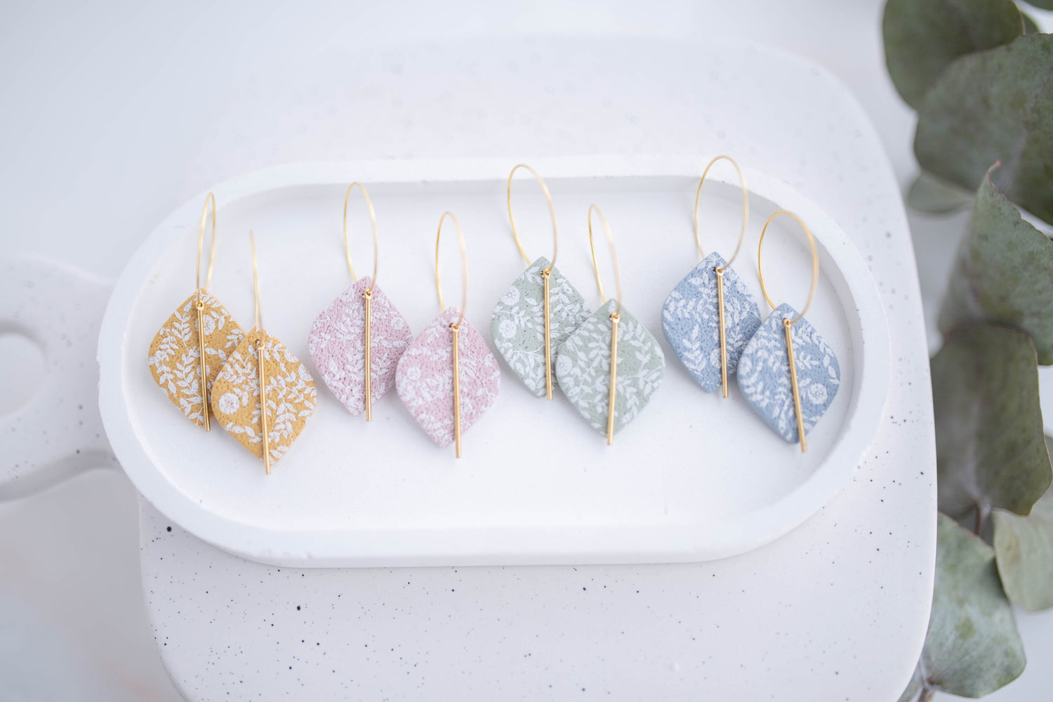 Clay Earrings | In Bloom Hoops | In Bloom Collection
