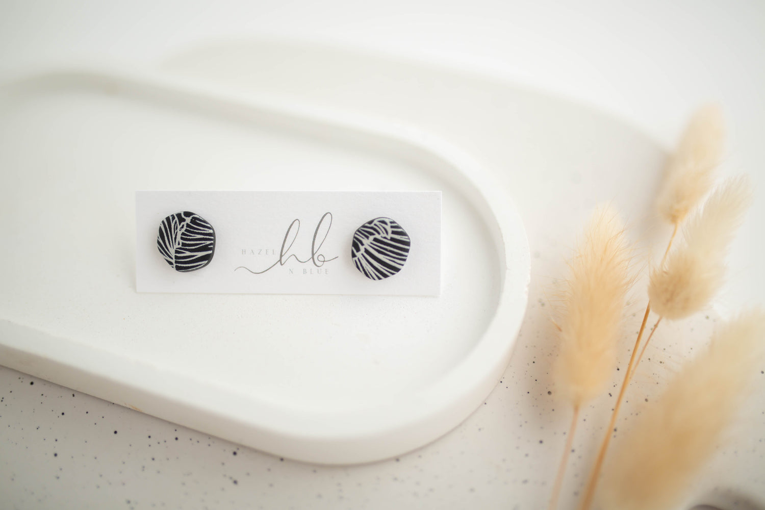 Clay Earrings | Imprint Studs | All Things Neutral Collection