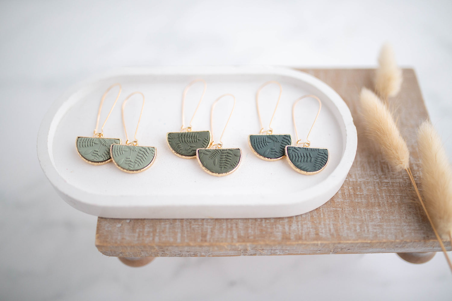 Clay Earrings | Botanica Longline Dangles | Botanica Collection