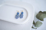 Clay Earrings | Floral Dangles | Indigo Daydream Collection