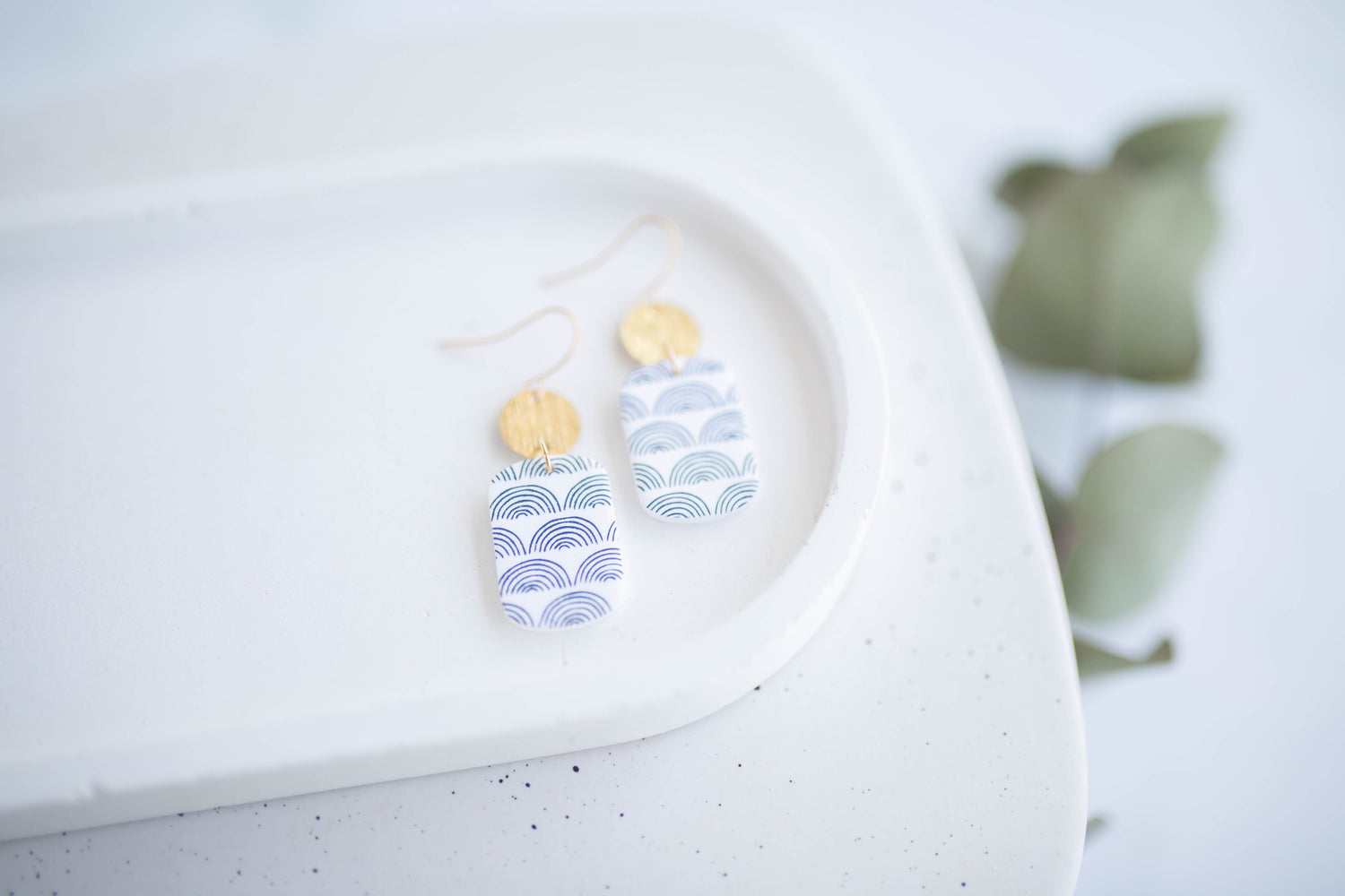 Clay Earrings | Indigo Hope Dangles | Indigo Daydream Collection
