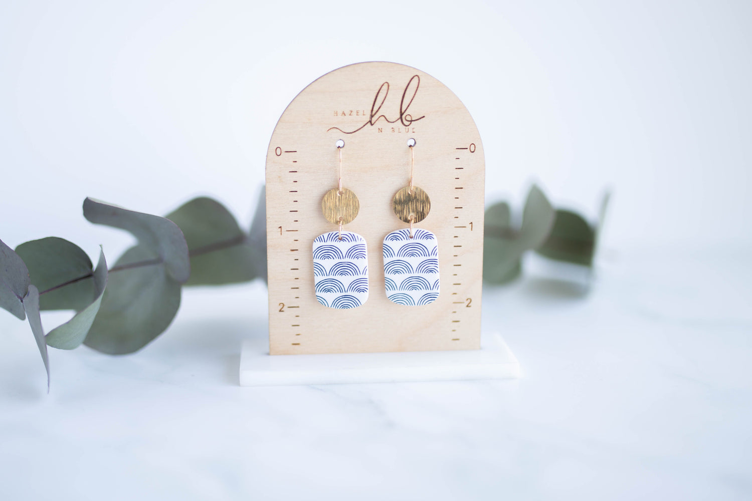 Clay Earrings | Indigo Hope Dangles | Indigo Daydream Collection