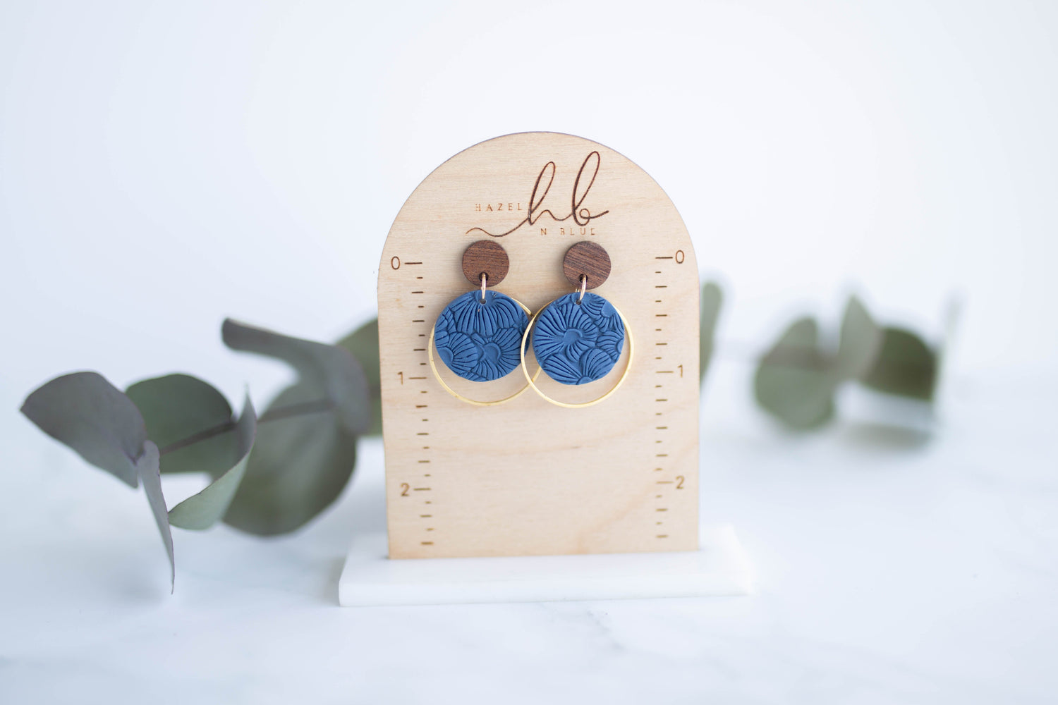 Clay Earrings | Indigo Dainty Dangles | Indigo Daydream Collection