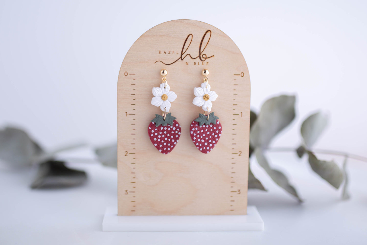 Clay Earrings | Fruit Blossoms | Picnic Basket Collection