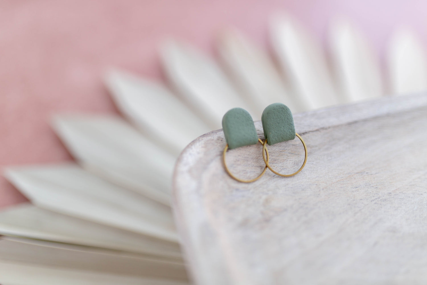 Clay Earrings | Simple Desert Studs | Desert Collection