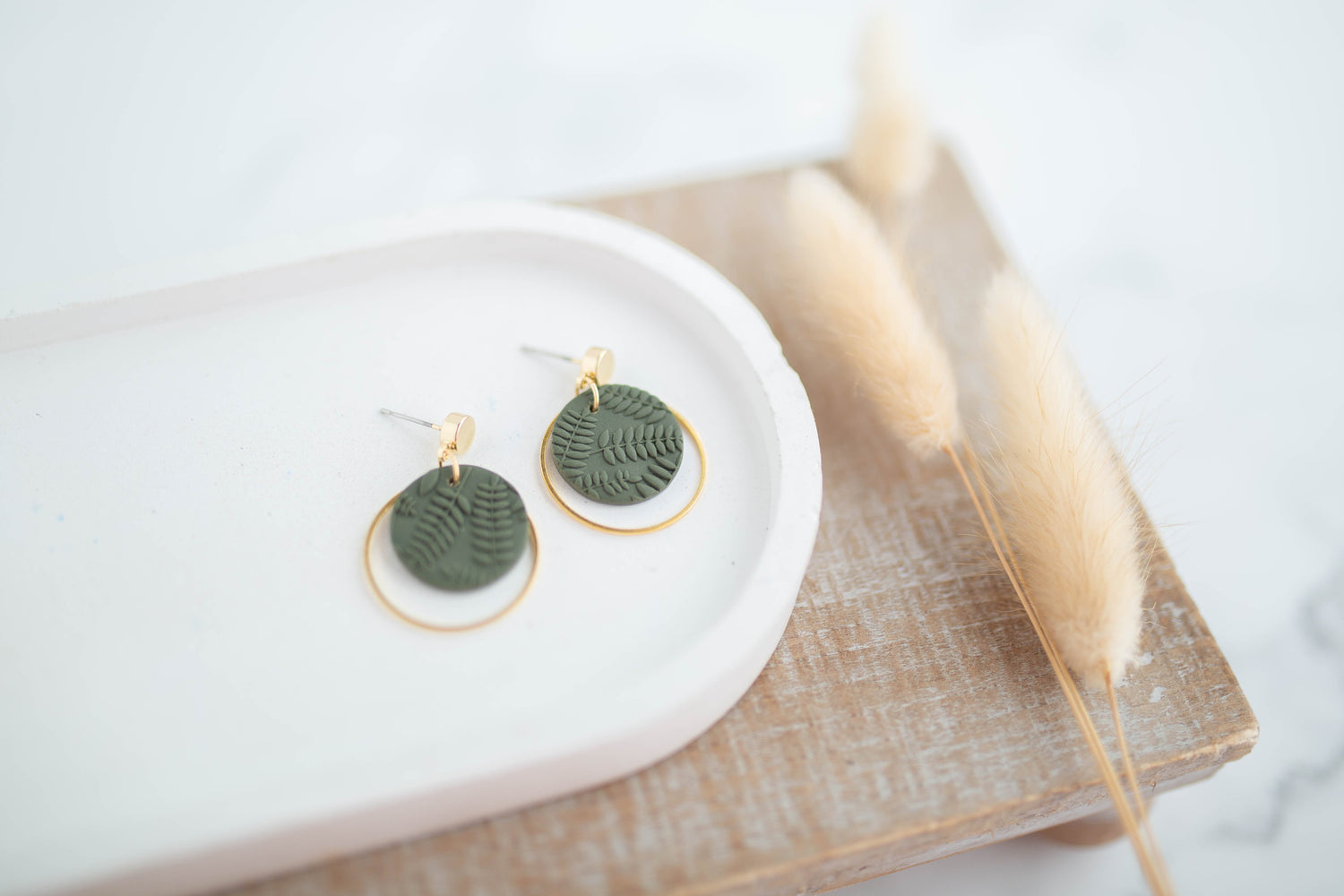 Clay Earrings | Dainty Botanica Dangles | Botanica Collection