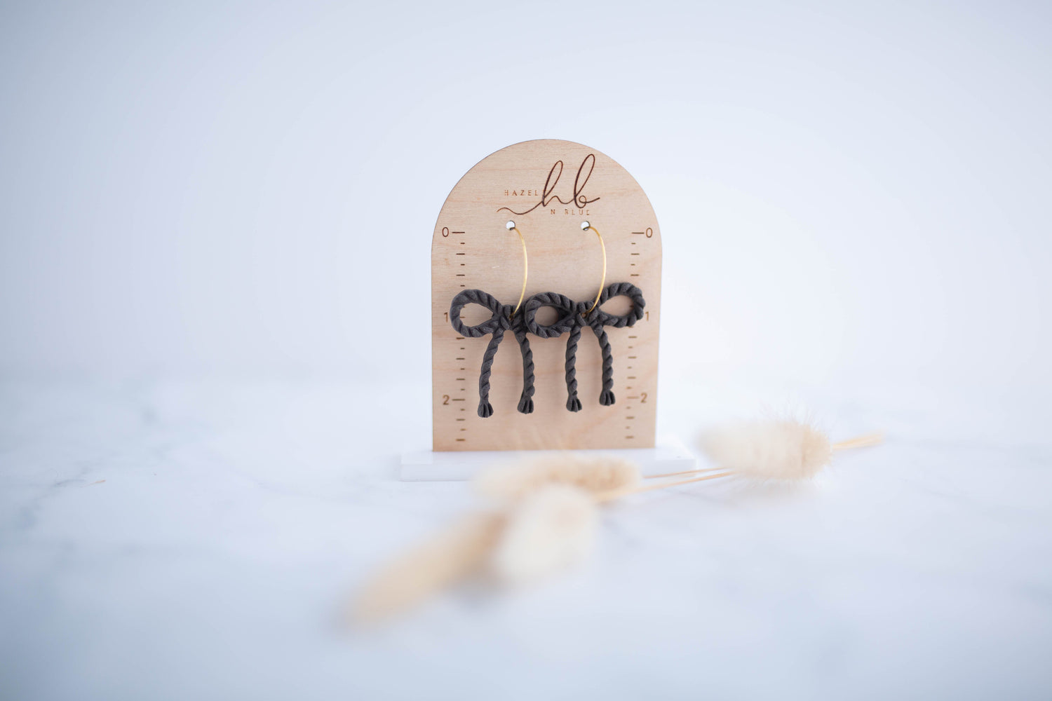Clay Earrings | Latino Bow Hoops | Cozy Cowgirl Collection