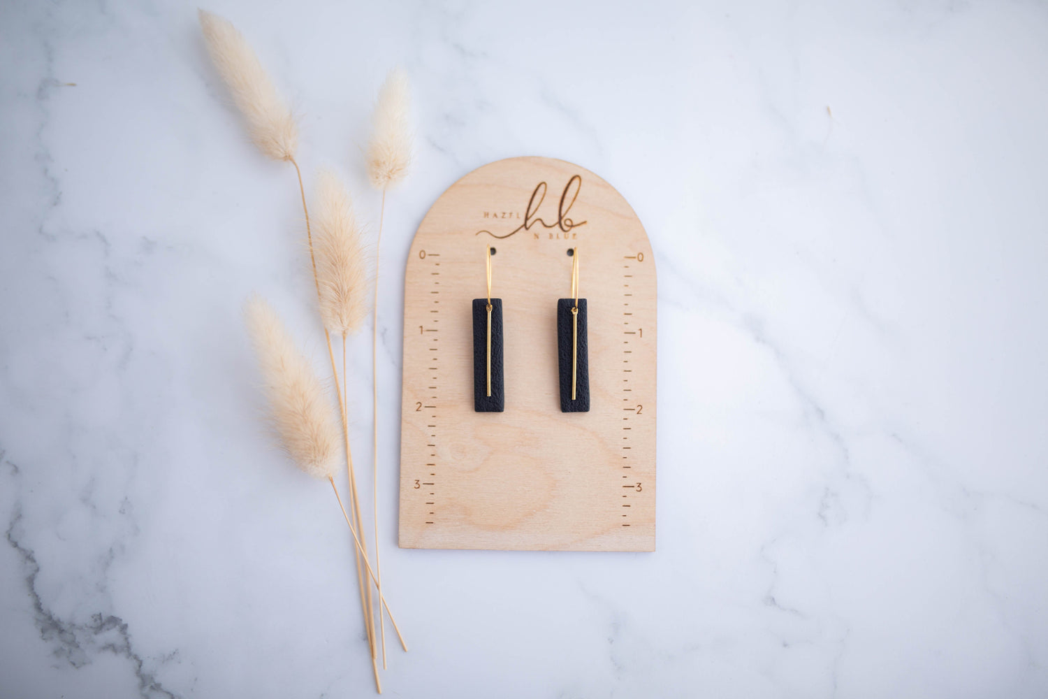 Clay Earrings | Game Day Simple Rectangle Hoops | Civil War Collection