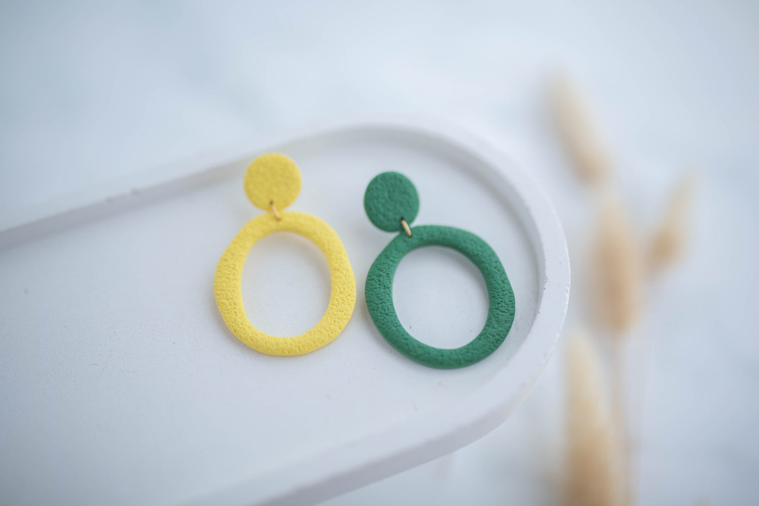 Clay Earrings | Oregon O's Mismatch | Civil War Collection
