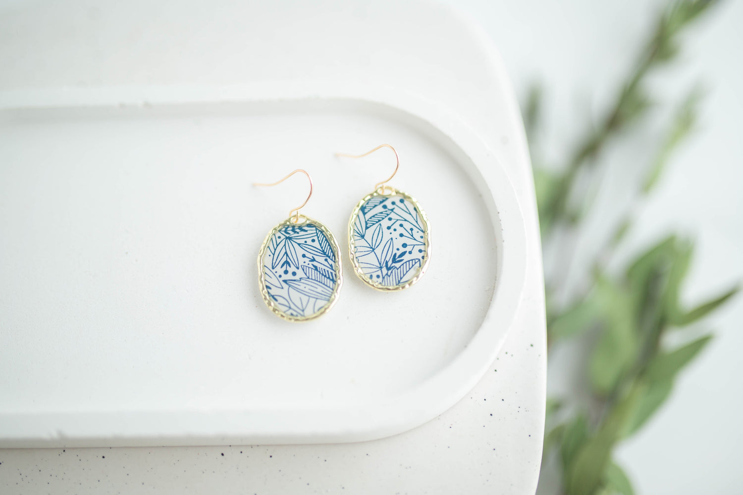 Clay Earrings | Flora Windows | Earth+Sky Collection