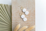 Clay earring | Cream Mini Sand Dollars | Beach Collection