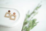 Clay Earrings | Square Dangles | Earth+Sky Collection