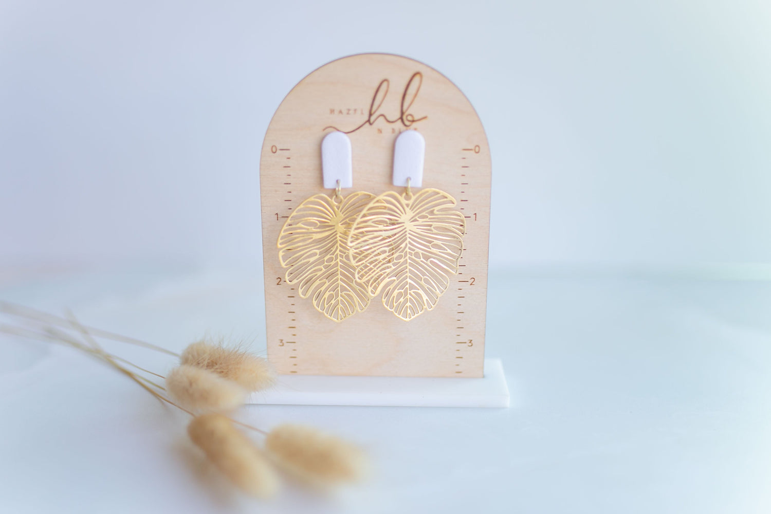 Clay earring | Sage Beachy Leaves | Beach Collection
