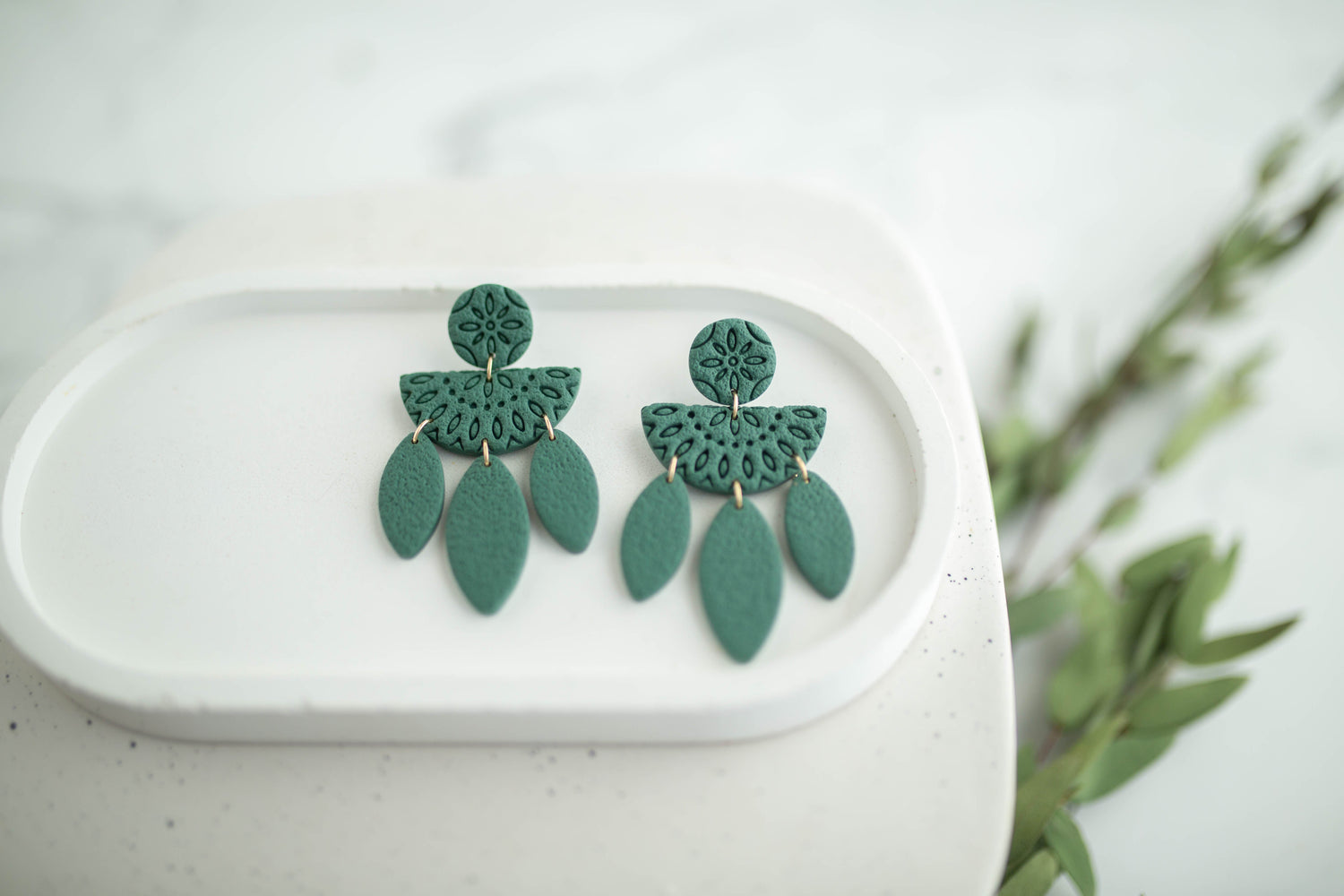Clay Earrings | Boho Dangles | Earth+Sky Collection