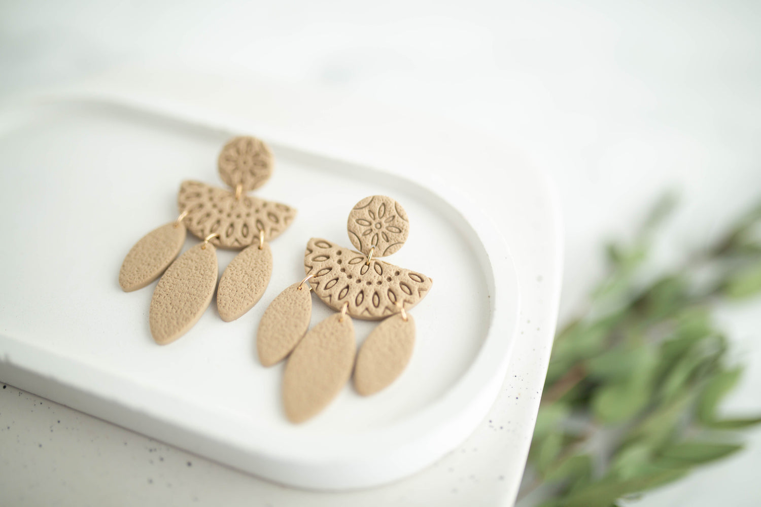 Clay Earrings | Boho Dangles | Earth+Sky Collection