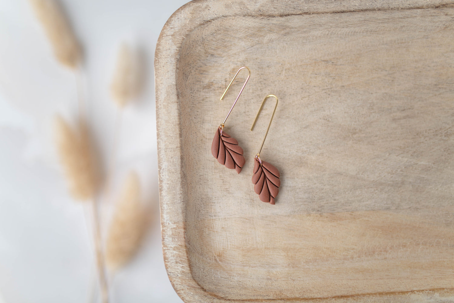 Clay Earrings | Leaf Dangles | All Things Fall Collection