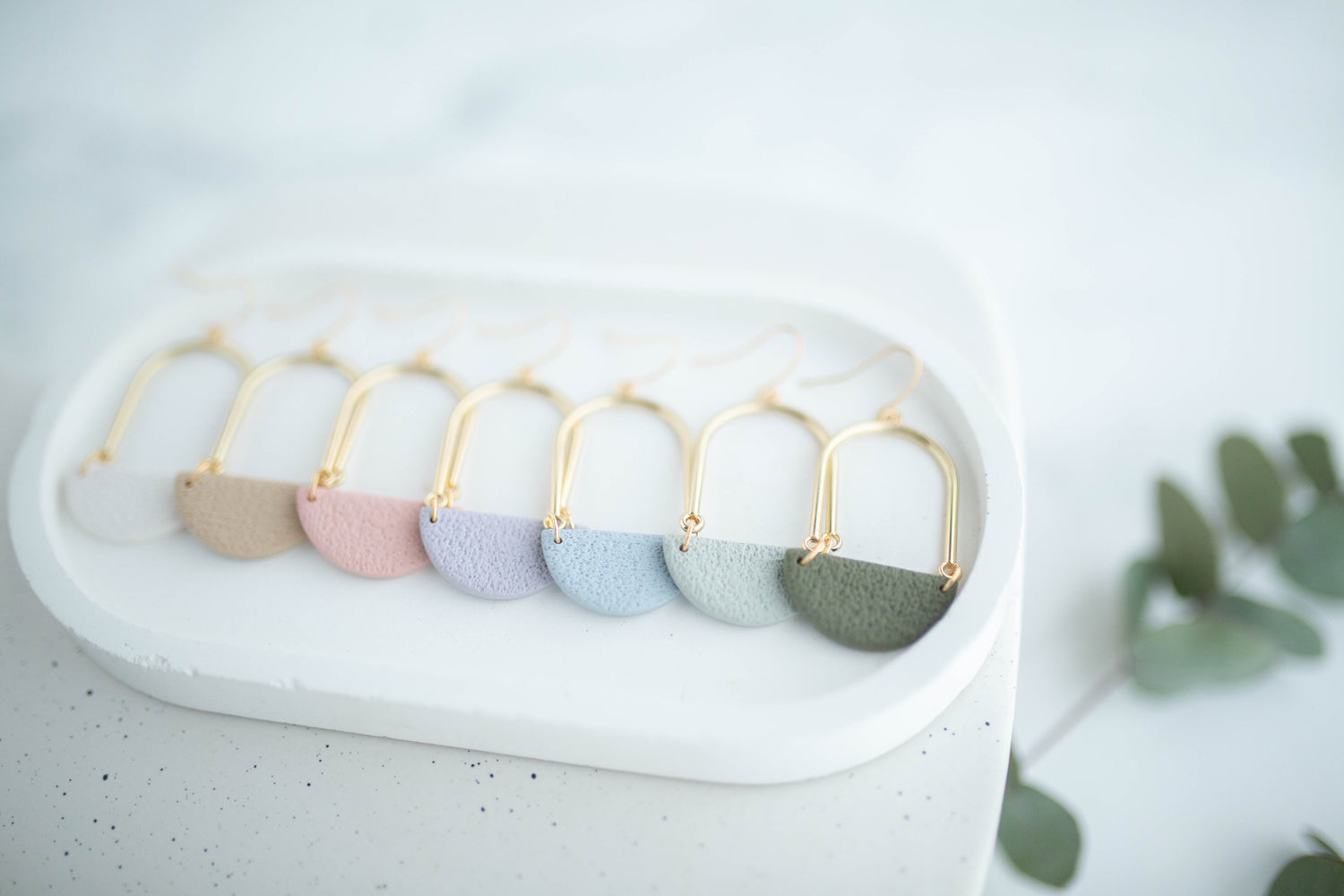 Clay Earrings | Arch Dangles | Spring Fling Collection