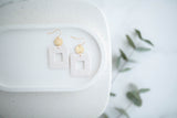 Clay Earrings | Floral Rectangle Dangles | Spring Fling Collection