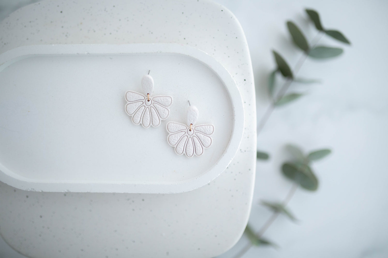 Clay Earrings | Boho Floral Dangles | Spring Fling Collection