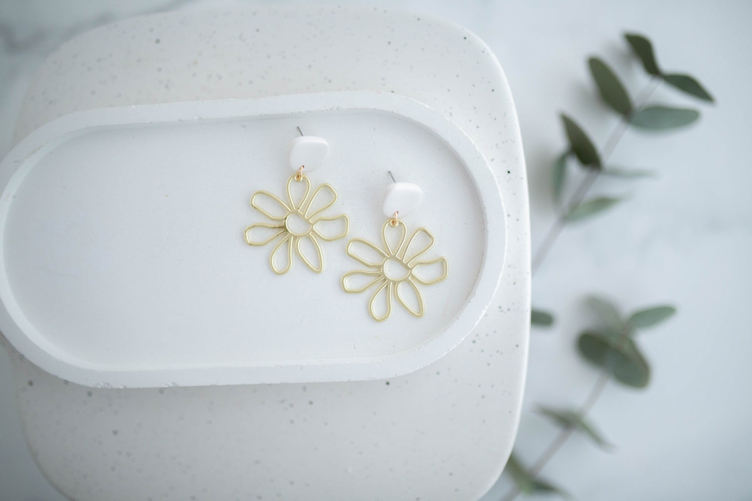 Clay Earrings | Groovy Spring Daisies| Spring Fling Collection