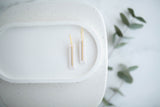 Clay Earrings | Simple Rectangle Mini Hoops | Spring Fling Collection