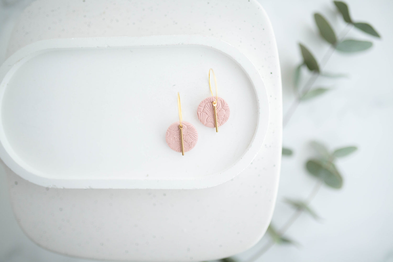 Clay Earrings | Mini Simple Circle Hoops | Spring Fling Collection