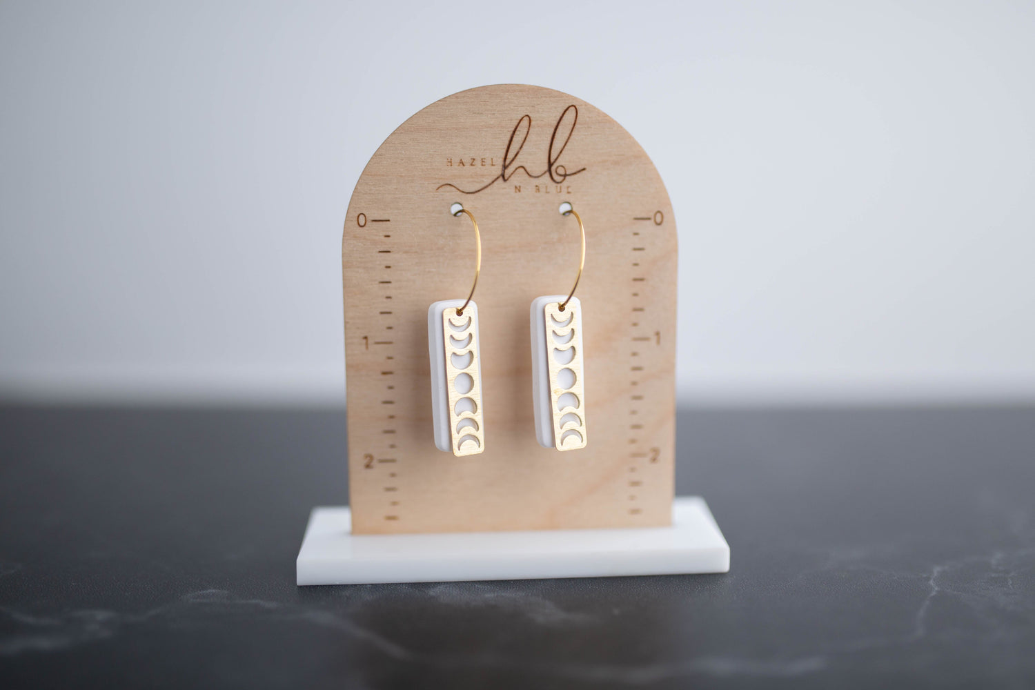 Clay Earrings | Moon Phase Hoops | Boo Collection