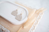 Clay Earrings | Tag Mini Hoops | Cozy Cowgirl Collection
