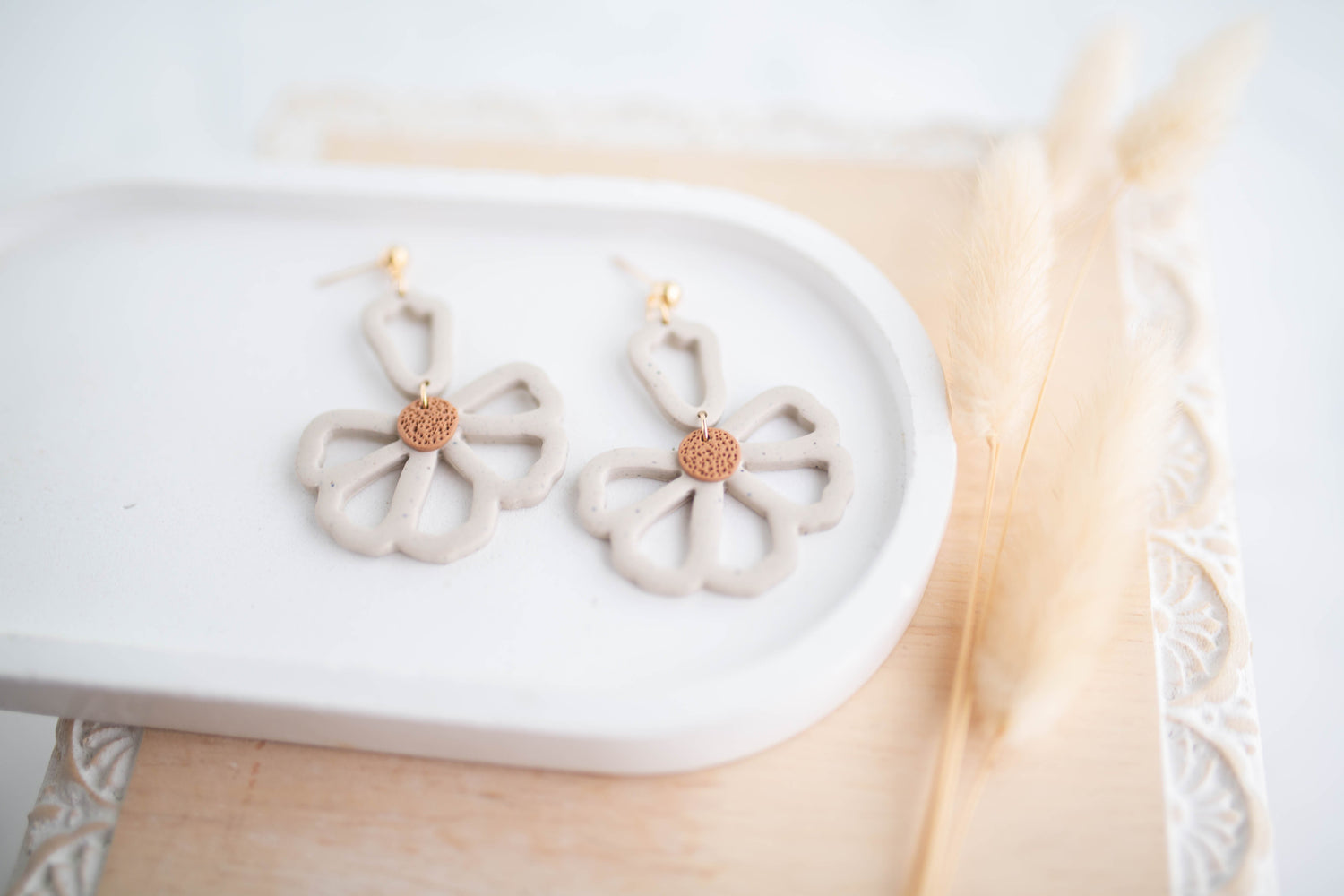 Clay Earrings | Wildflower Dangles | Cozy Cowgirl Collection