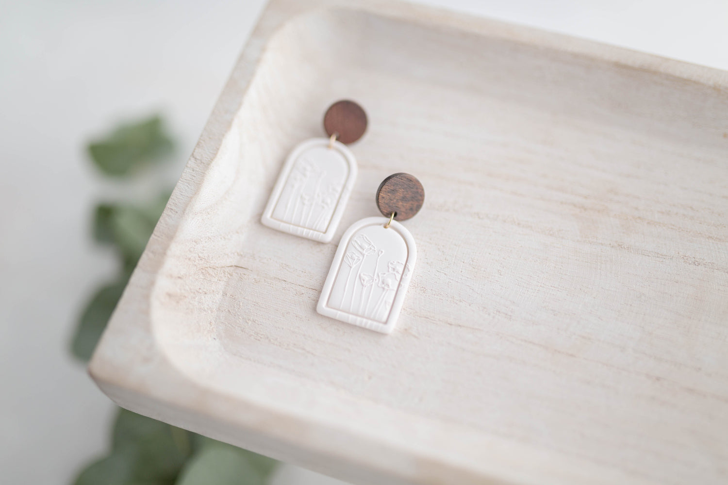 Clay earring | Poppy Garden Dangles | Garden Collection