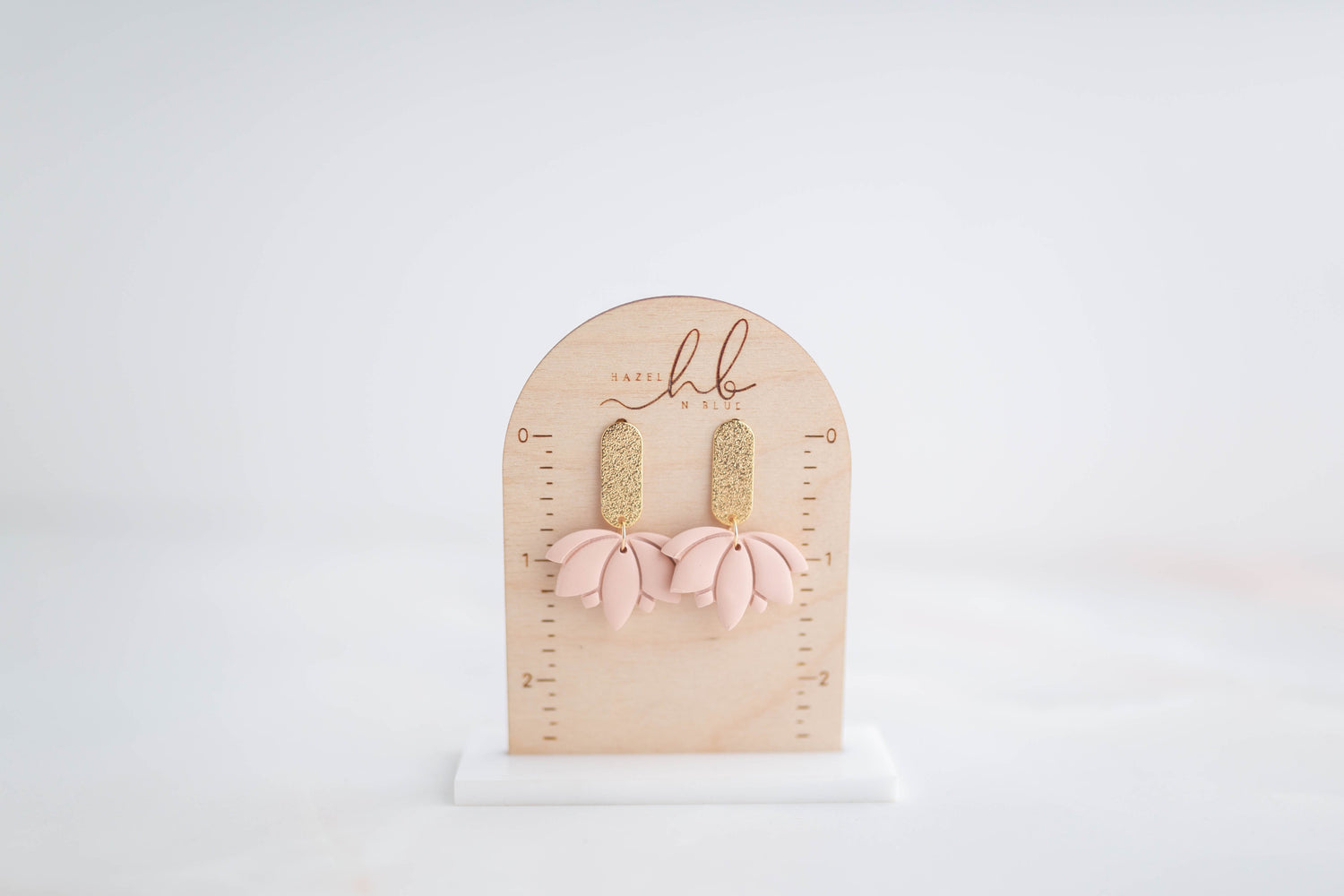 Clay earring | Lotus Drops | Garden Collection