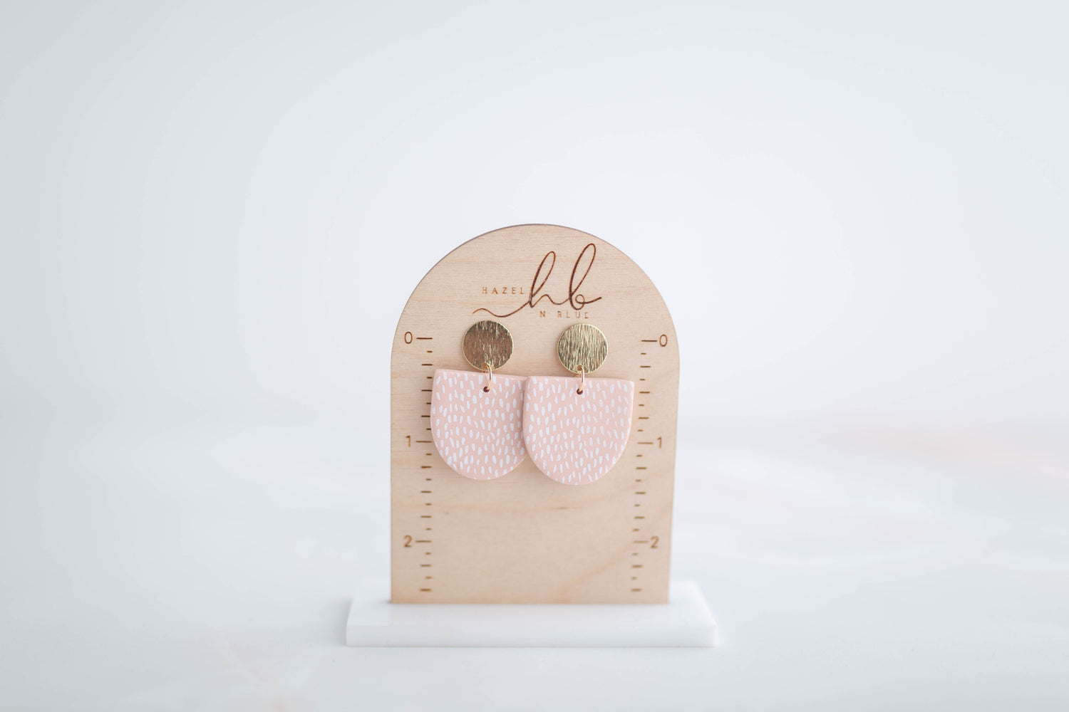 Clay earring | Polka Dot Dangles | Garden Collection